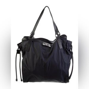 Burberry Navy Nylon Packable Tote Bag